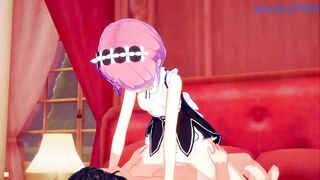 Rem and Ram and Subaru Natsuki intense sex. - Re:Zero Hentai - 8 image