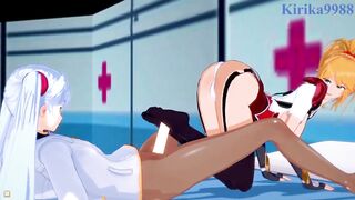 Setsuko Ohara and Excellen Browning and Ruri Hoshino intense futanari sex. - Super Robot Wars Z & IMPACT & Martian Successor Nadesico Hentai - 8 image