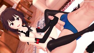 Megumin puts on her bikini to have fun fucking at the inn (adult version) (hentai) - 5 image