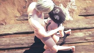 Hentai Uncensored 3D - Kitty boobjob and fucked with creampie - Japanese Asian Manga Anime Game Porn - 9 image