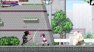 Samurai Sacrament |Stage 2| Woman with sword fails her mission by getting her anus drilled by monsters with powerful cock ready to cum | Hentai Game Gameplay |P2 - 9 image