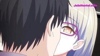 Blonde Stepsister Need To Suck Senpai Cock To Escape - Anime Hentai - 3 image