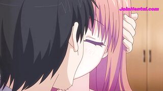 Blonde Stepsister Need To Suck Senpai Cock To Escape - Anime Hentai - 5 image