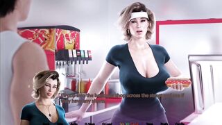 Cumming on my stepmom's boobs in public place - 3D Hentai Animated Porn With Sound - APOCALUST - 2 image