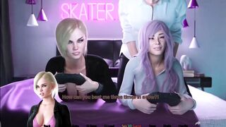 Filling my stepsisters mouth with my thick cum in front of her best friend - 3D Hentai Animated Porn With Sound - APOCALUST - 4 image