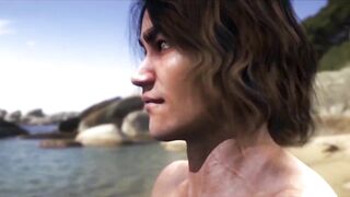 Busty Ebony 3D Girls Fucked by Monster Cock in the Beach - 2 image