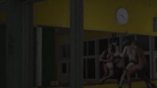 3D Super Hot Dance Teacher with Huge Natural Tits Cheating in the Classroom - 5 image