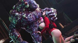 Busty Brunette 3D Babe Rae Fucked in the Ass by Big Cock Monster - 4 image