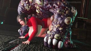 Busty Brunette 3D Babe Rae Fucked in the Ass by Big Cock Monster - 6 image