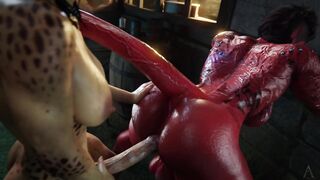 Amazonium - Big Booty whore goes crazy on a 10 inch Cock gets pounded by a big cock in harcore sex - 4 image