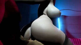 Slutty Cougar Rides a Mean Cock in a Club - 10 image