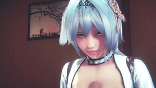 Genshin Impact Hentai 3D - Eula Cunnilingus And Boowjob - Japanese Asian Manga anime game porn - 9 image