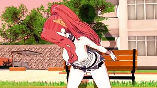 While She Doing job Fucked by Invisible Boyfrend in public - 5 image