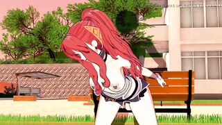 While She Doing job Fucked by Invisible Boyfrend in public - 6 image