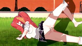 While She Doing job Fucked by Invisible Boyfrend in public - 8 image