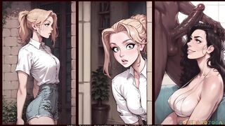 my naughty stepsister sees a black guy fuck his stepmother and gets excited wanting to cum - 2 image