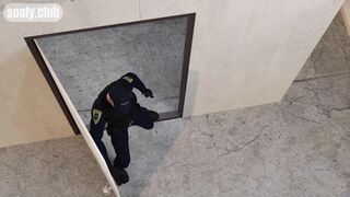 Spiderman hung fan girl on the roof of the building and licked her pussy POV - 8 image