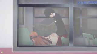 Futaba Sakura and Ann Takamaki and Ren Amamiya intense sex. - Persona 5 Hentai - 5 image