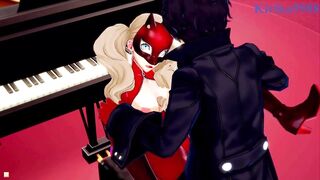 Futaba Sakura and Ann Takamaki and Ren Amamiya intense sex. - Persona 5 Hentai - 7 image