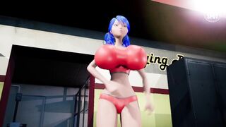 3DGSPOT - Big Titties Teen Gets DP By Two Footbal Players In The Locker Room! 3D CARTOON PORN! - 2 image