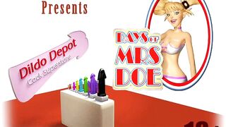 3DGSPOT - Blonde Teen Deepthroats And Gags A Huge Cock In A Dildo Shop! 3D ANIMATION! - 2 image