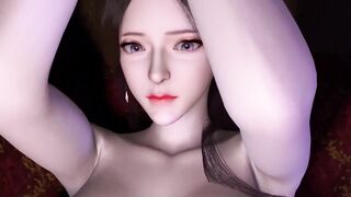 3D Asian Wife with Tight Jeans Have a Hardcore Sex with Big Cock