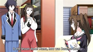 Hentai - Busty Step Mom Gives a Sex Class to her Young Step Daughter [Subtitled] - 3 image