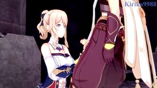 Lumine and Jean Gunnhildr and Aether intense sex. - Genshin Impact Hentai