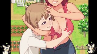 [Hentai Game] Daily life of my countryside -Spanish- (Part 5) Blowjob in the bathroom and I take a shower with her - 7 image