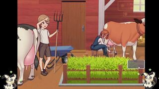 [Hentai Game] Daily life of my countryside -Spanish- (Part 5) Blowjob in the bathroom and I take a shower with her - 8 image