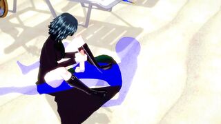 One Punch Man Hentai - Fubuki Handjob and fucked - Japanese Asian Manga Anime Film Game Porn - 2 image