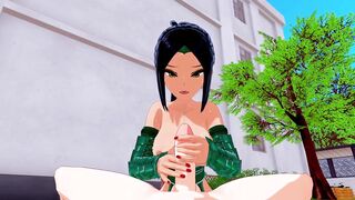 Akali big boobs hentai animation 3d