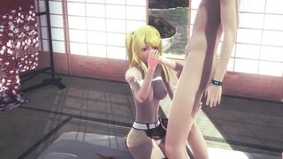 Fairy Tail Hentai - Lucy sex in a tatami - Japanese Asian Manga Anime Film Game Porn - 3 image