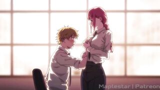 Maki gave denji a good time for listening to her -CHAINSAWMAN - 2 image