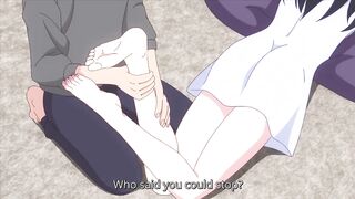 Hot young girl in hentai anime gets seduced