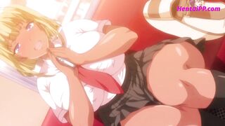 Slut Blonde Hard Blowjob In The Bus // HENTAI - 3 image