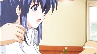 Hentai - Masturbating my Step Sister While step Mom is Cooking [Subtitled] - 2 image