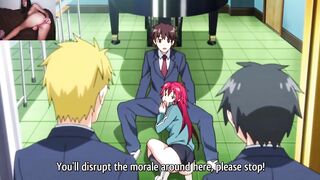 Horny vampire fucking three students (uncensored hentai English subtitles) - 3 image