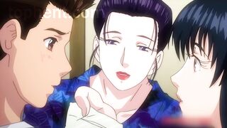 Pretty 18yo woman shocked by the size! Subtitled Hentai - 3 image