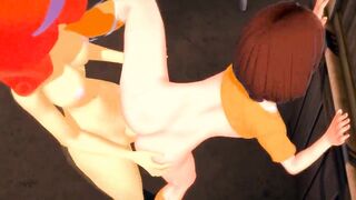 Scooby Doo - Double futa - Daphne fucks Velma - 3D Hentai - 9 image