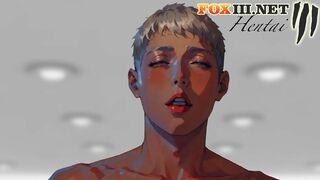 Anime Hentai male anal fisting by cute girl - 7 image