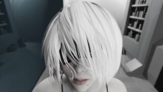 Nier Automata 2b Fucking with the Last Human by Secazz Animation with Sound 3D Hentai Porn Sfm - 3 image