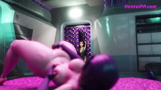 Starfire Fucks Raven ( Futanari ) Hentai 3D Animation Uncensored - 2 image