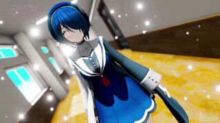 Otdmtmk Vtuber Time Stop Hentai Mmd 3D Blue Hair Color Edit Smixix - 2 image