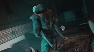 The Witcher Ciri Vs Orc (cube of Desires) by 26regionsfm (animation with Sound) 3D Hentai Porn Sfm - 1 image