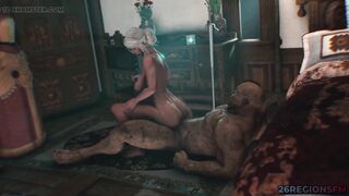 The Witcher Ciri Vs Orc (cube of Desires) by 26regionsfm (animation with Sound) 3D Hentai Porn Sfm - 7 image