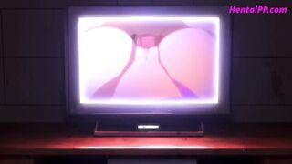 Stepbrother Cum On Stepsister Tits ( Uncensored Hentai ) - 2 image