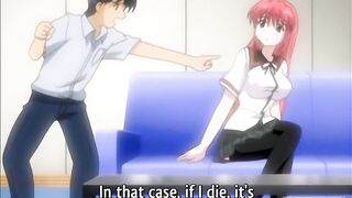 Hentai - Touching my step Sister's Tits While She Rests [Subtitled] - 5 image