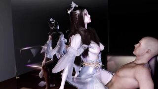 3D Asian slut with sexy dress got fucked so hard in public - 2 image