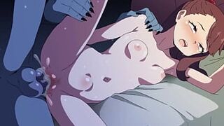 Little Brunette Virgin Girl First Sex Experience With Monster ( Parody ) - HENTAI - 1 image